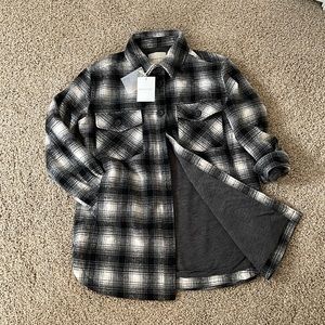 NWT flannel shacket